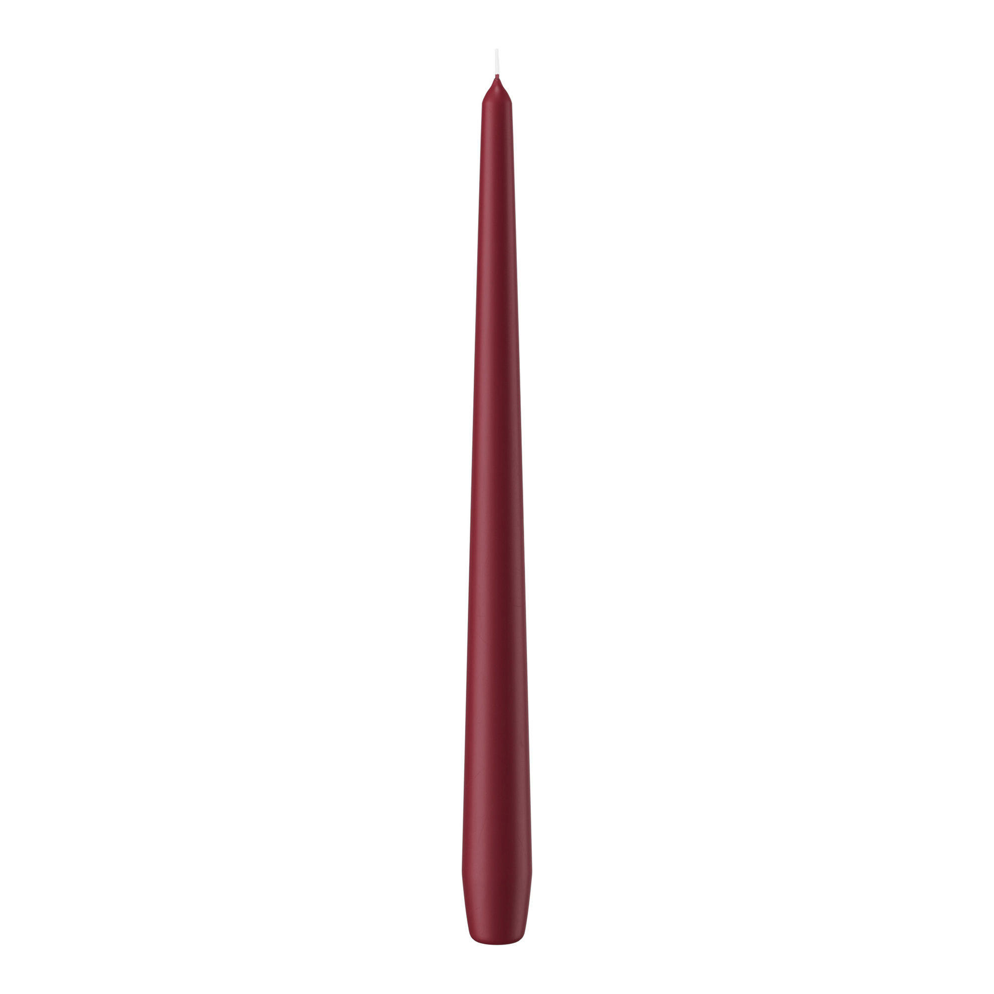 SPITZKERZEN Bordeaux 300 x Ø 25 mm, 12 Stück - Bordeaux, Paraffin (2.5/30/30cm) - Wiedemann Kerzen