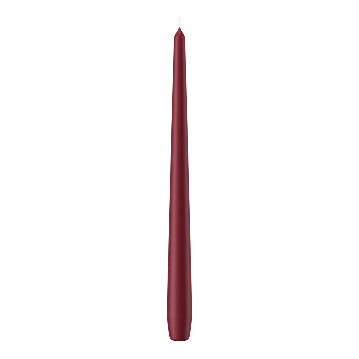 SPITZKERZEN Bordeaux 300 x Ø 25 mm, 12 Stück - Bordeaux, Paraffin (2.5/30/30cm) - Wiedemann Kerzen