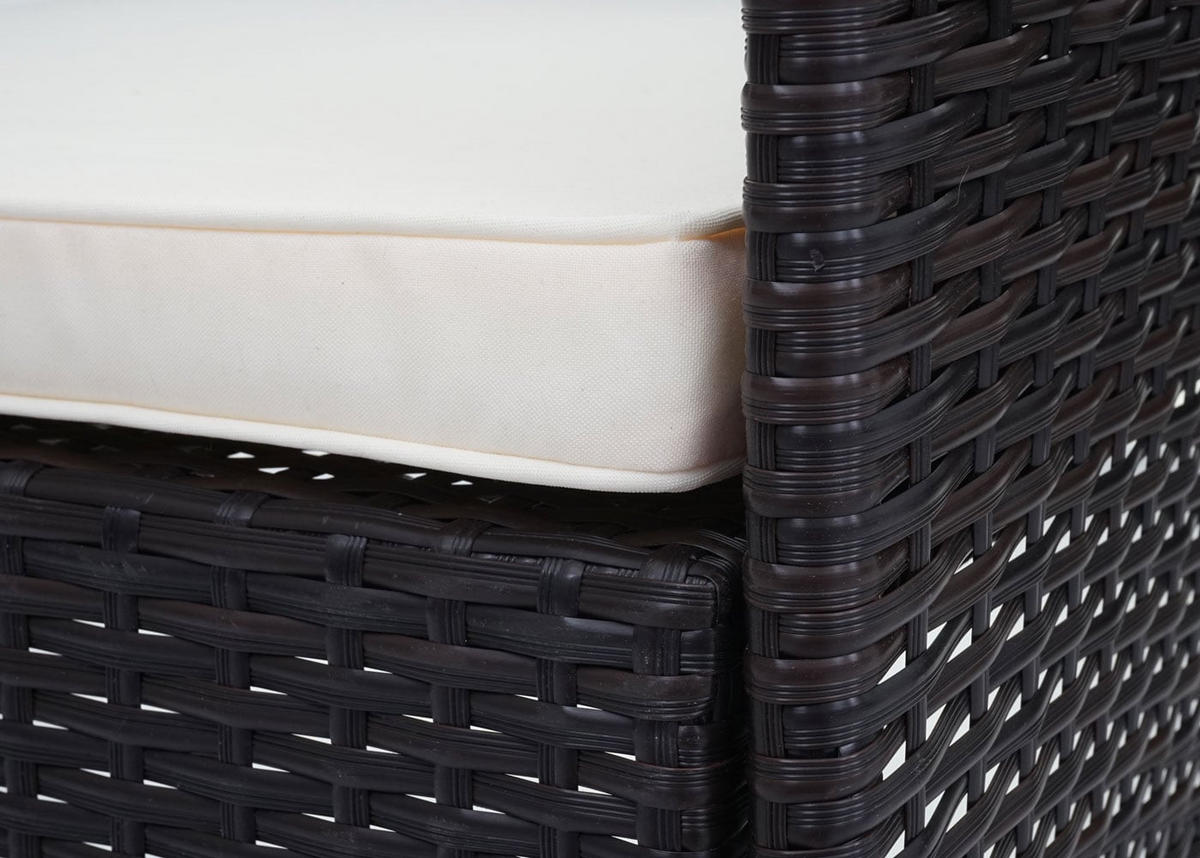 GARTEN-SET Braun Kissen Creme - Braun, Metall - PROREGAL