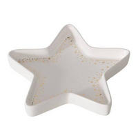 STERSCHALE Keramik Styven 17,5/17,5 cm - Weiß, Stein (17.5/2.5cm) - Boltze Home