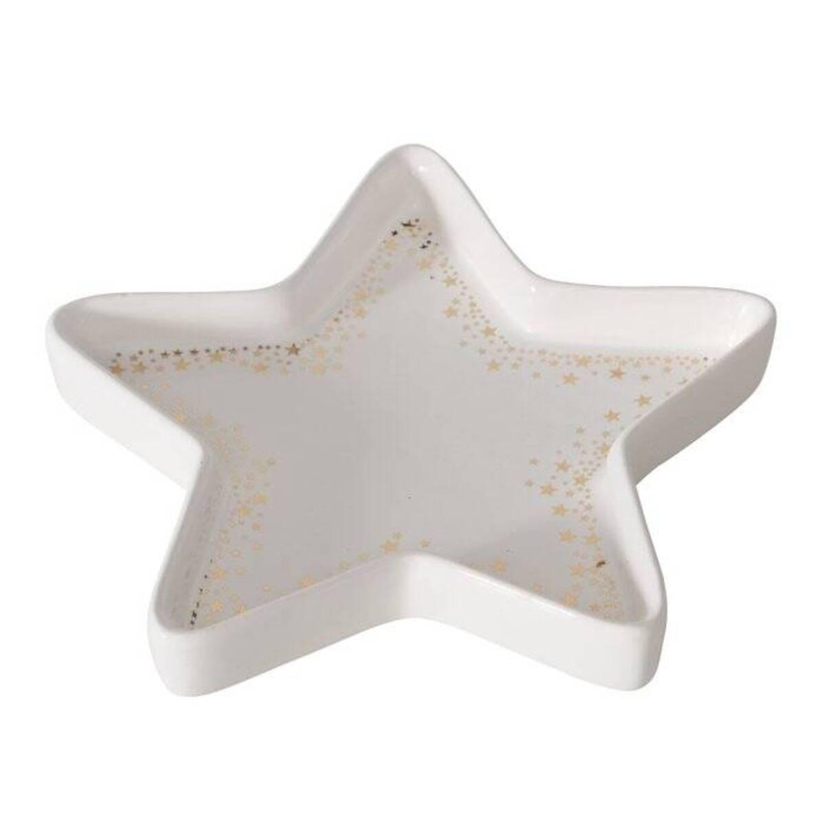 STERSCHALE Keramik Styven 17,5/17,5 cm - Weiß, Stein (17.5/2.5cm) - Boltze Home