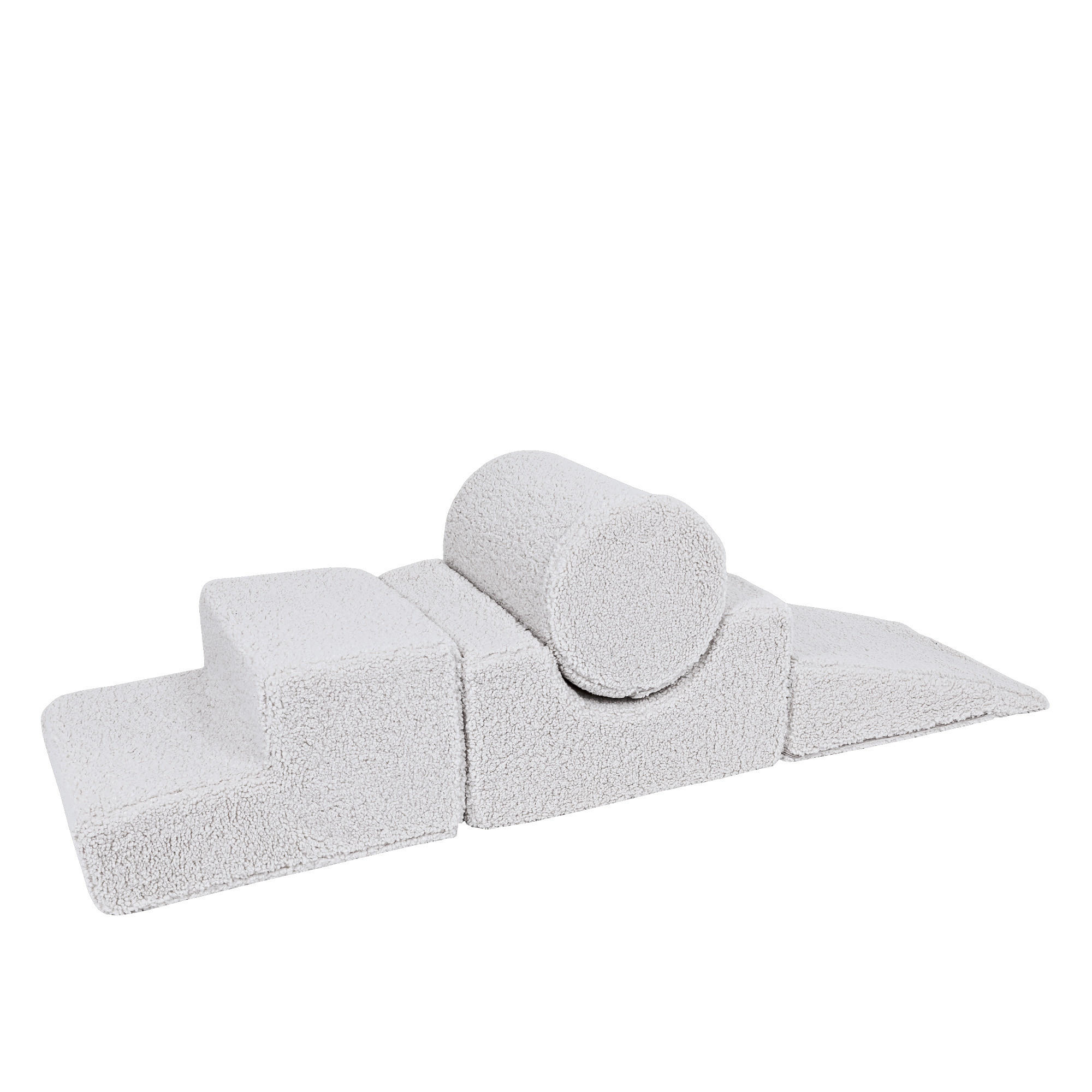 SCHAUMSTOFF-BAUSTEINE für Kinder, Shape, Bearly, Weiß - Weiß Hochglanz, Textil (45/30/169cm) - MeowBaby