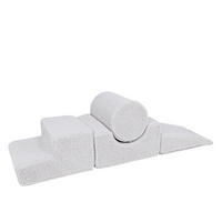 SCHAUMSTOFF-BAUSTEINE für Kinder, Shape, Bearly, Weiß - Weiß Hochglanz, Textil (45/30/169cm) - MeowBaby