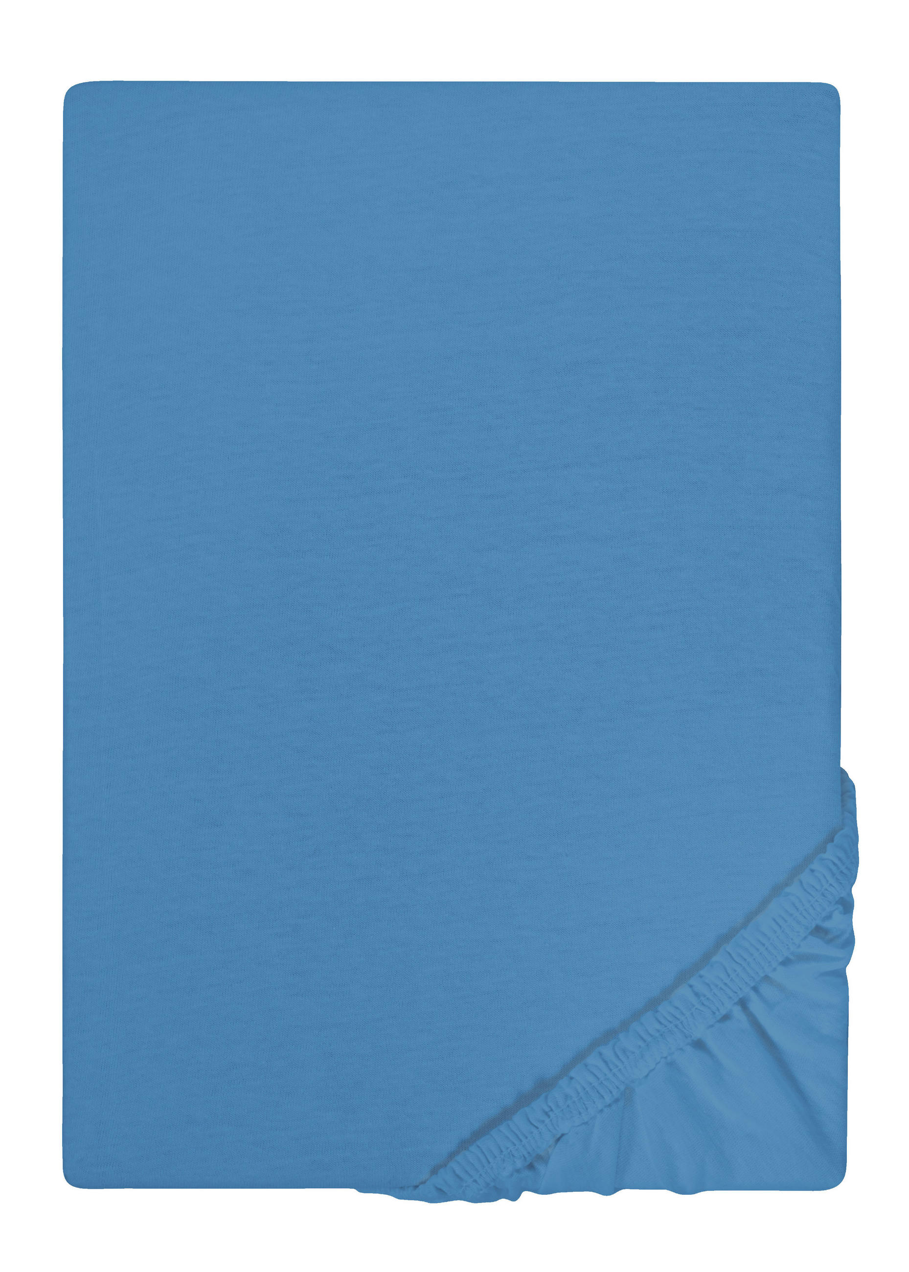 biberna Spannbetttuch Blau 100x200 cm
