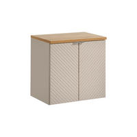 WASCHTISCHUNTERSCHRANK 60cm Manoa Kaschmir - Holz - Beige, Holzwerkstoff (60/59/40cm) - Petits-meubles