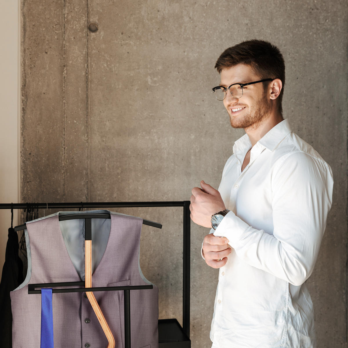 HERRENDIENER - Multicolor, Holzwerkstoff/Metall (48/107/20cm) - Relaxdays