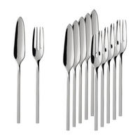 FISCHBESTECK NewWave silber 6er Set - Silberfarben, Metall - Villeroy & Boch
