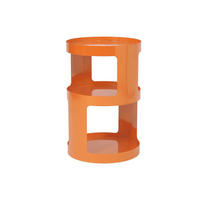 BEISTELLTISCH - 35 cm x 35 cm - metall - orange Marjak - Orange, Metall (35/35/54cm) - Vente-Unique