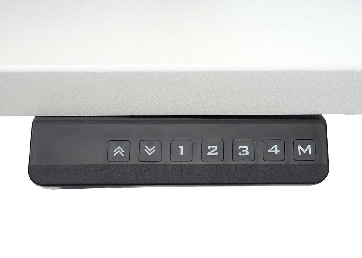 SCHREIBTISCH rechteckig Weiß, Schwarz - Schwarz/Weiß, Metall (75/257/121cm) - Jamb