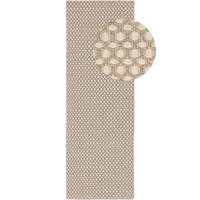 WOLLTEPPICH-LÄUFER Hector Beige 70x200 cm - Beige, Textil (70/200cm) - benuta Finest