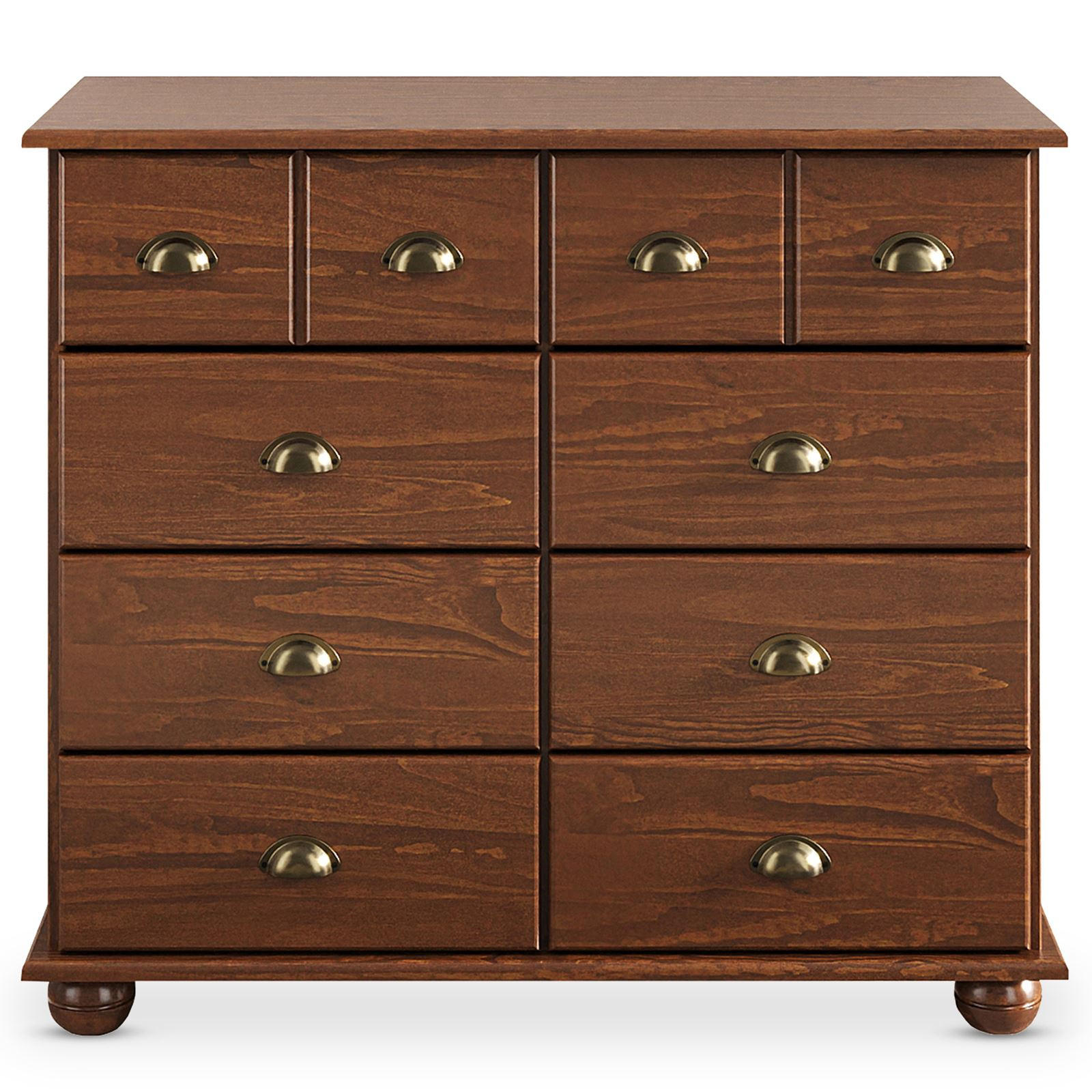 APOTHEKERKOMMODE COLMAR - Kastanienfarben, Holz (92/80/39cm) - IDIMEX