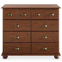 APOTHEKERKOMMODE COLMAR - Kastanienfarben, Holz (92/80/39cm) - IDIMEX