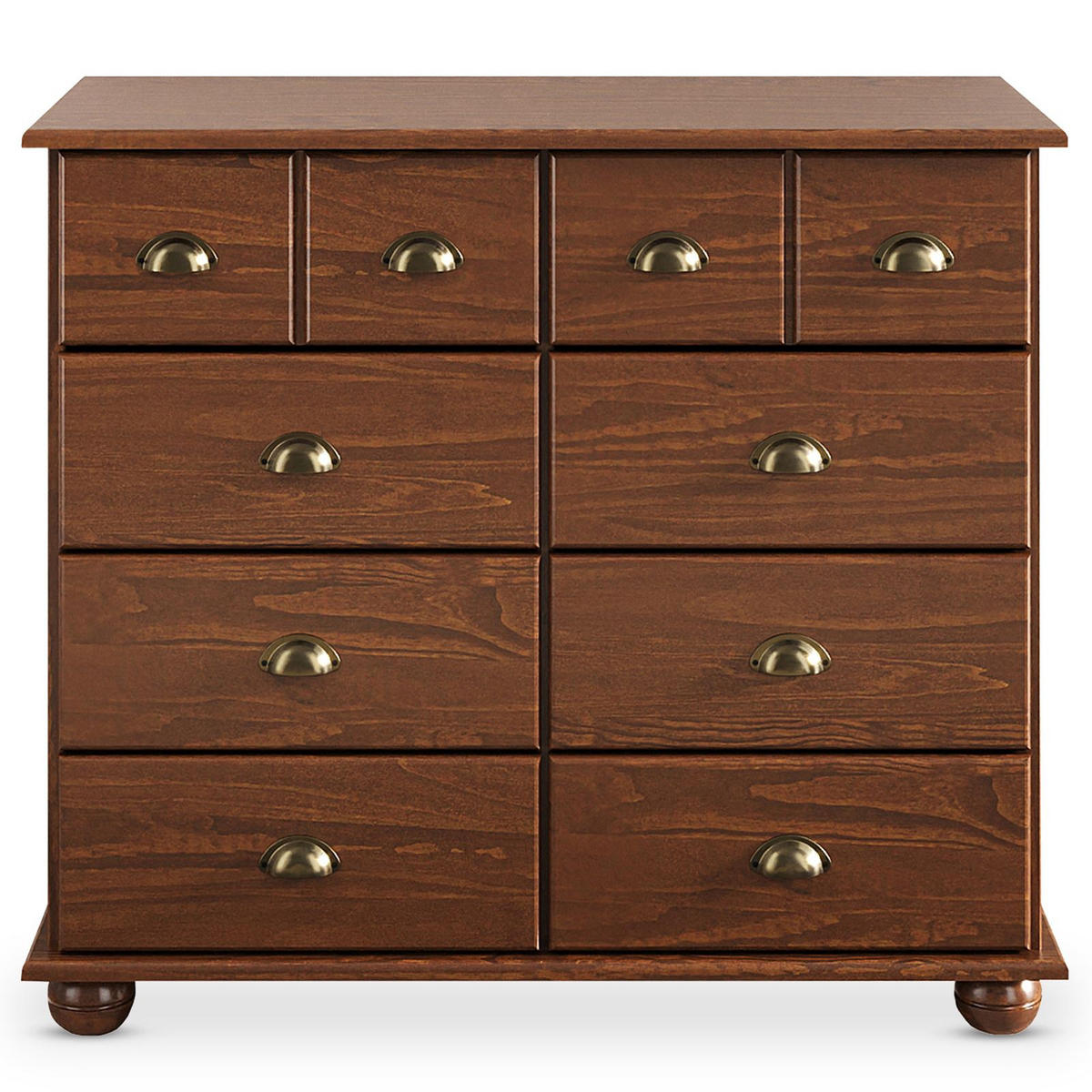 APOTHEKERKOMMODE COLMAR - Kastanienfarben, Holz (92/80/39cm) - IDIMEX