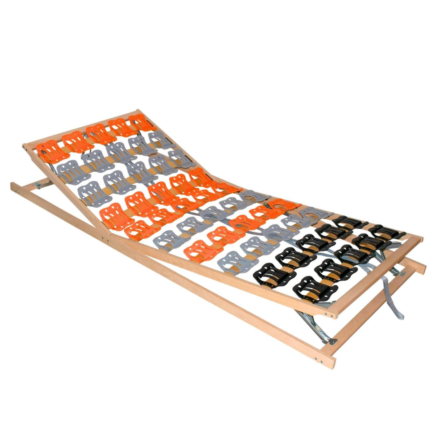 TELLERLATTENROST CUBIFLEX KF 80x200 cm Kopf- Fußteil verstellbar - Naturfarben, Holz (80/200cm) - Coemo