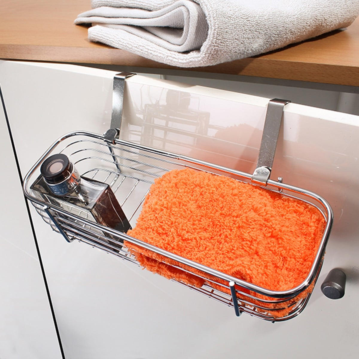 DRAHTKORB zum Aufhängen - 28/9,5/6,5 cm - Silberfarben, Metall (28/9.5/6.5cm) - Calicosy