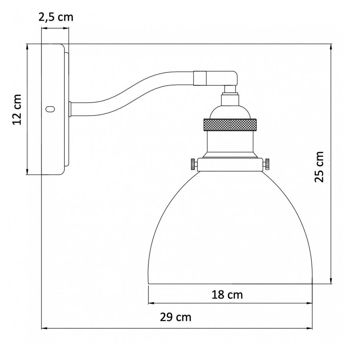 WANDLEUCHTE Flavia, Messing und Weiß, 25cm - Messingfarben, Glas (29/25/25cm) - KOSILUM