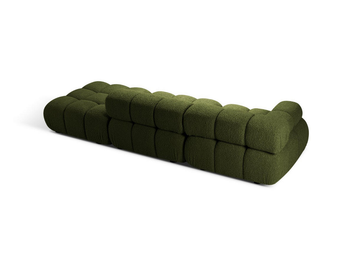 SOFA modular links Bellis aus Boucle grün 4 Sitzplätze - Grün, Textil (282/70/94cm) - Micadoni