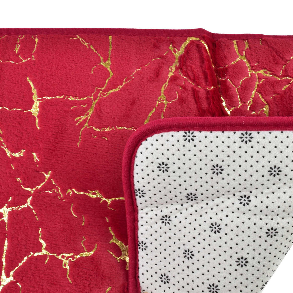 BADTEPPICH Zac Rot 58/40/2 cm Textilien - Rot, Textil (40/58cm) - Mondex