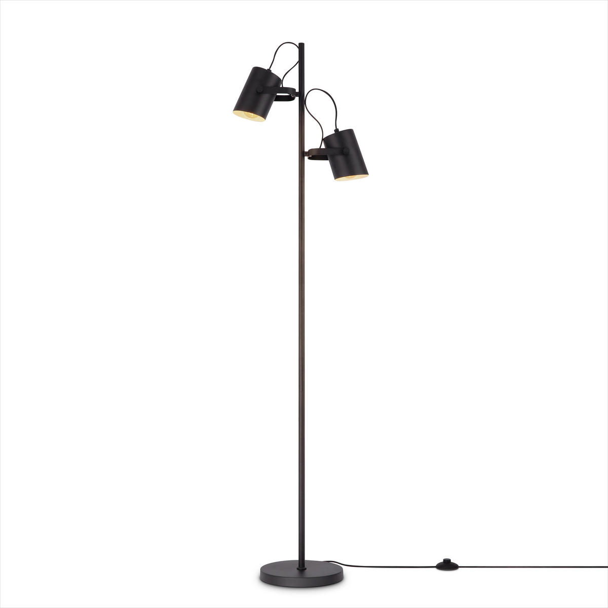 STEHLEUCHTE Karl - Schwarz, Metall (41.1/25/162.1cm) - Paco Home