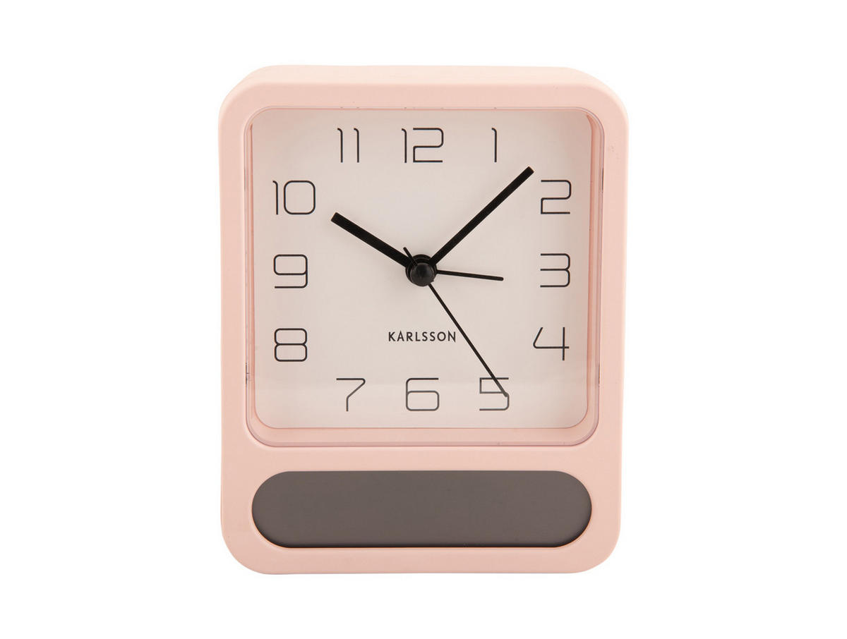 WECKER Duo 9.7/9.7/12 cm - Pink, Kunststoff (9.7/12/9.7cm) - Karlsson