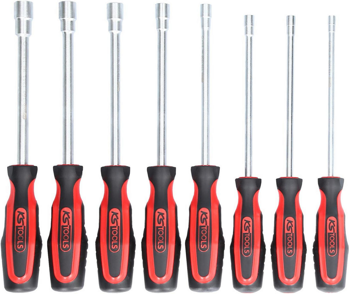 ERGOTORQUEPLUS STECKNUSS-SCHRAUBENDREHER-SATZ, 8-TLG - Multicolor, Kunststoff/Metall (30/22/50cm) - KS Tools