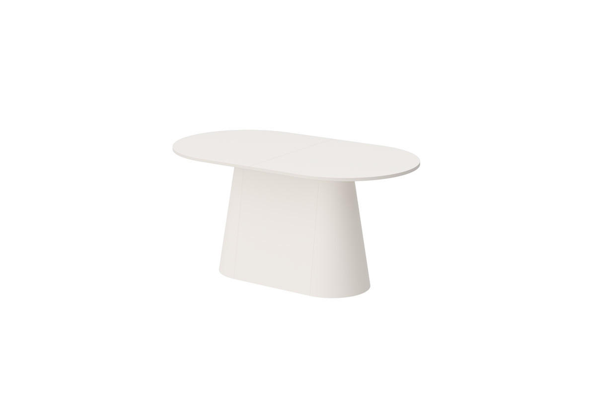 ESSTISCH oval Beige matt ausziehbar 160-206 cm - Beige, Holzwerkstoff (89/160/75cm) - designimpex