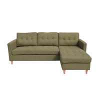 ECKSOFA SOFA grün - Grün, Holz (151/219cm) - ebuy24