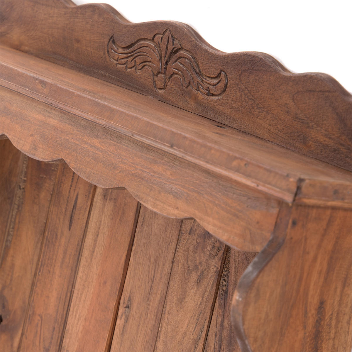 WANDREGAL Cottage Mahagoni Holz, 3 Haken, naturfarben - Naturfarben, Holz (67/76/15cm) - DESIGN DELIGHTS