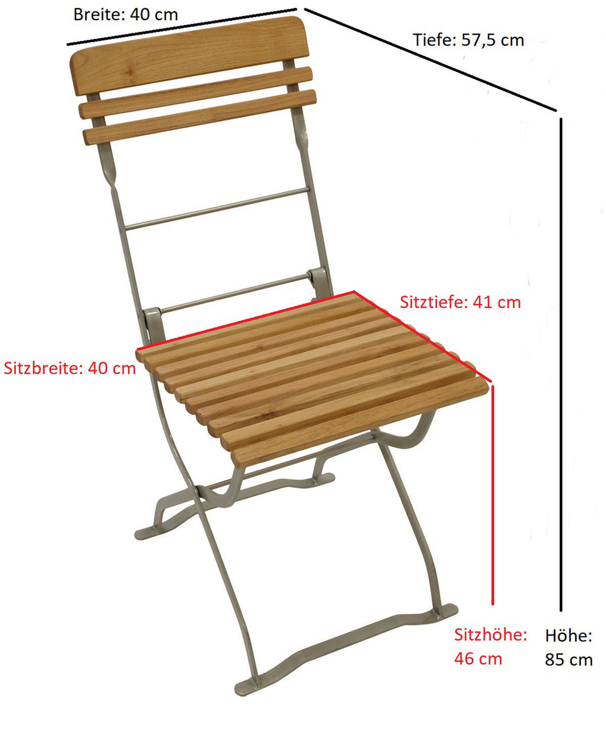 GARTEN-GARNITUR Bayern 3-teilig aus Robinienholz - Braun, Holz - TPFGarden