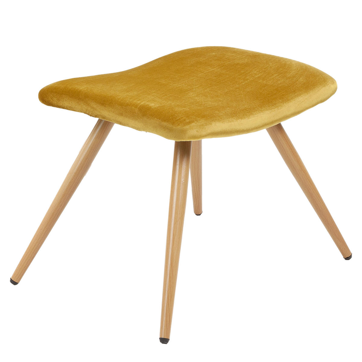 RELAXSESSELSET YORK Samt Bezug mit Hocker, Gold - Goldfarben, Textil/Metall (67/100/48cm) - Albatros