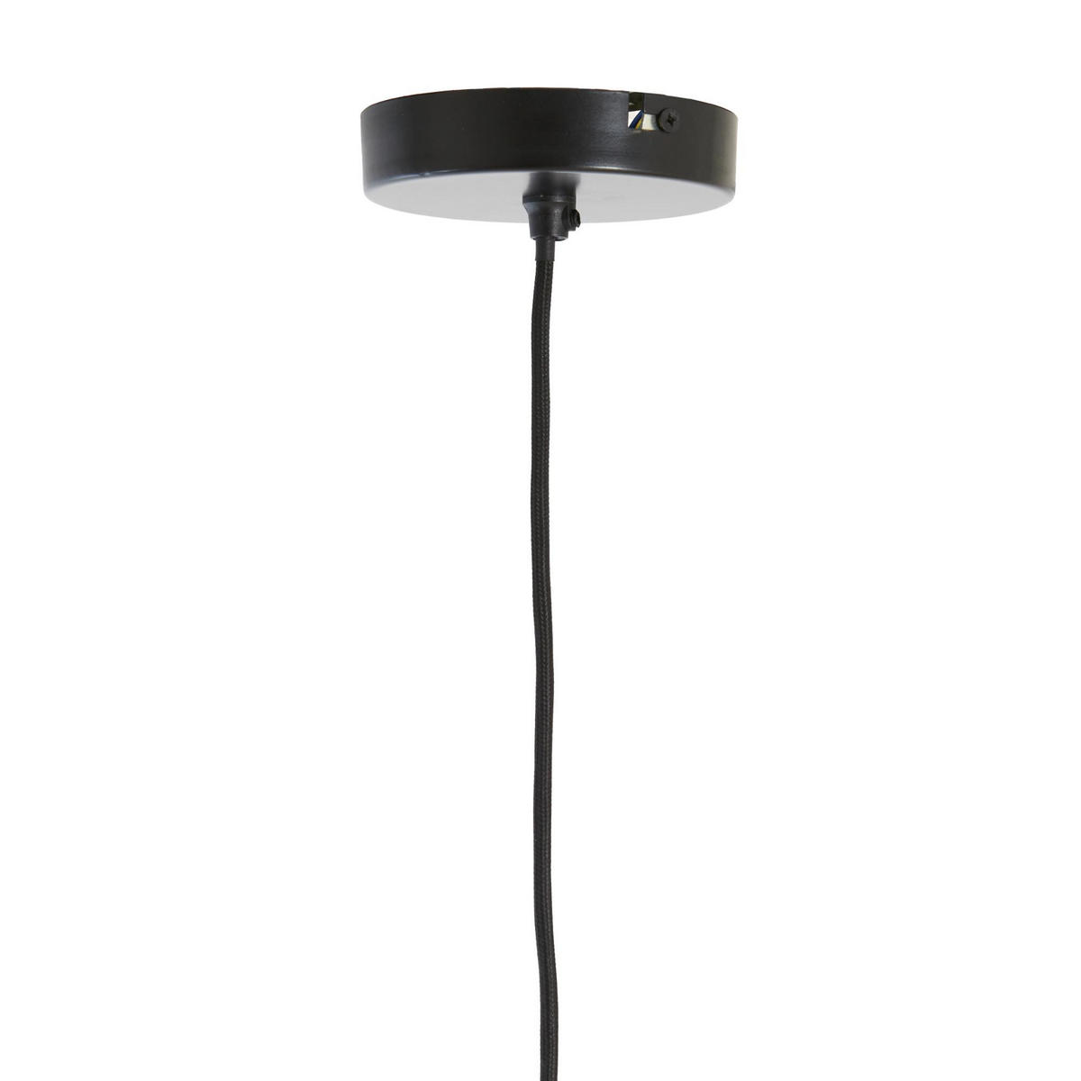 HÄNGELAMPE Kozana Braun 36/36/43 cm - Braun, Textil (36/36/43cm) - Light & Living