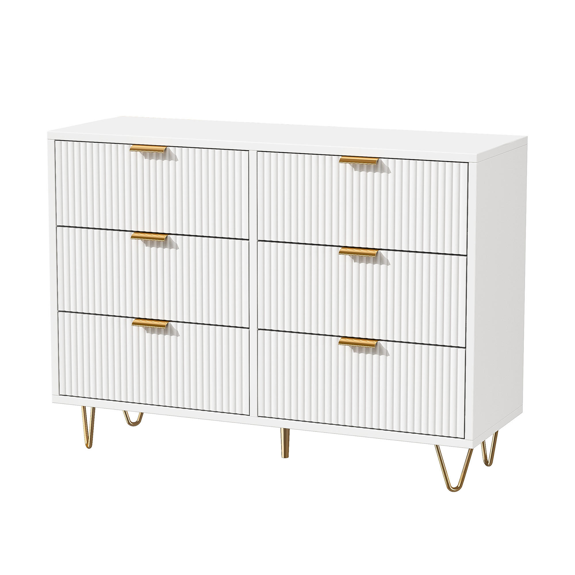 Bpkadhy Schubladenschrank Weiß 34x73x100 cm