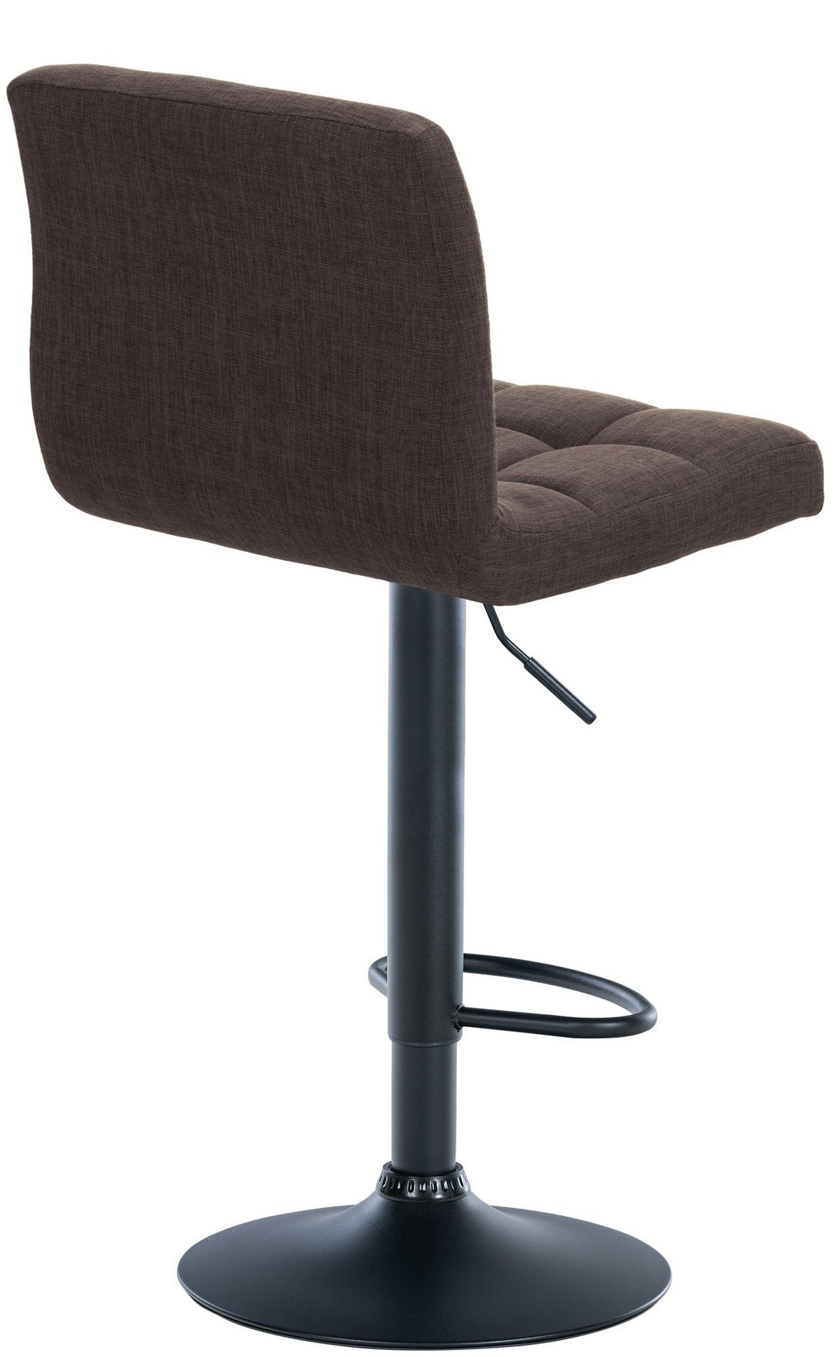 BARHOCKER Stoff braun - Schwarz/Braun, Textil/Metall (46/94/47cm) - CLP