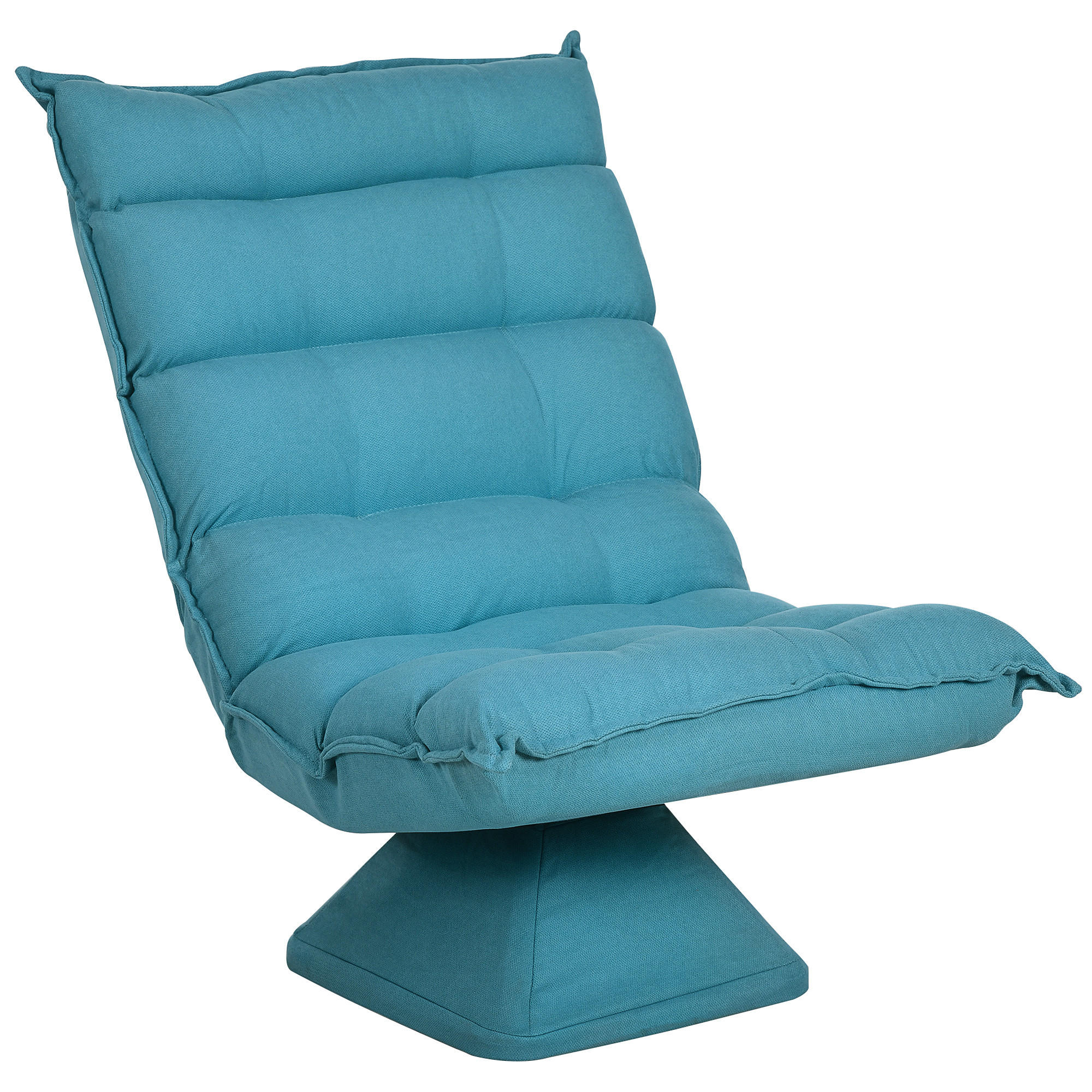 RELAXSESSEL Stahl, Samt, Blau - Blau, Metall (70/95/62cm) - HOMCOM