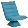 RELAXSESSEL Stahl, Samt, Blau - Blau, Metall (70/95/62cm) - HOMCOM