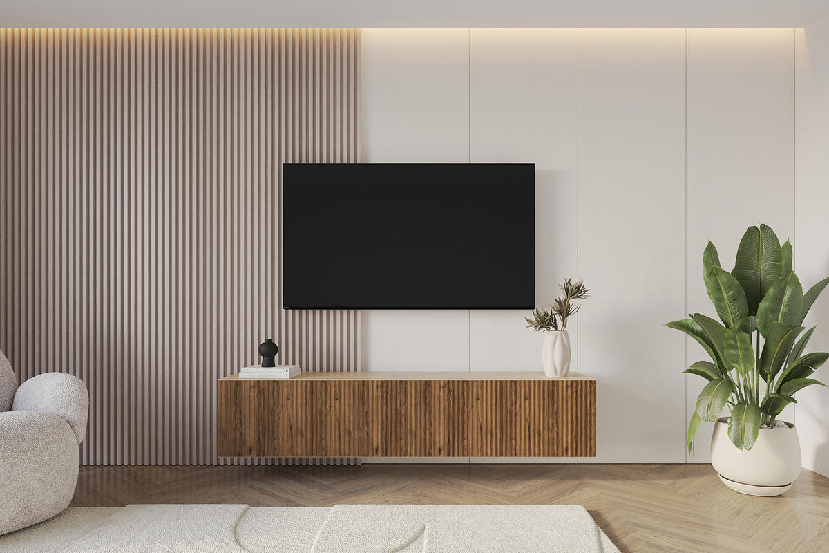 LOWBOARD NOA-2-W 2x100x40x41 cm - Artisan / Katania - Eiche Wotan, Holzwerkstoff (200/40/41cm) - ALTDECOR