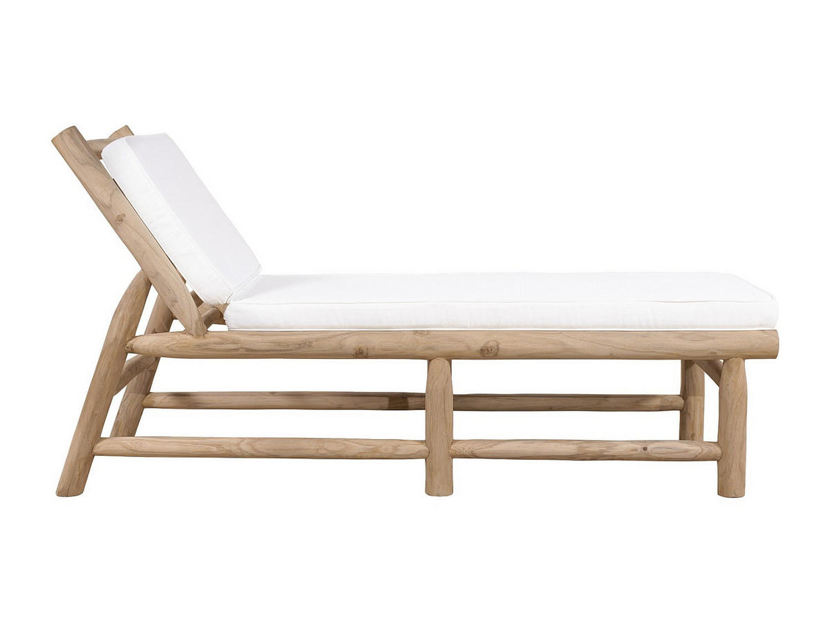SONNENLIEGE - 2 -Sitzer - Teakholz - naturfarben hell - TULUM - Naturfarben, Holz (60/78/153cm) - Vente-Unique