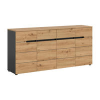 KOMMODE Canu Artisan 173/41/81 cm - Grau, Holzwerkstoff (173/81/41cm) - Xonox