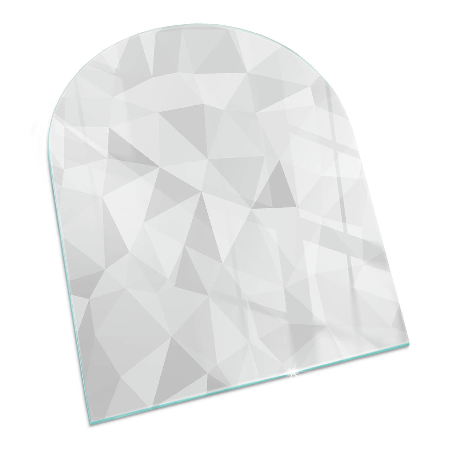 ArtPrintCave Glasplatte Grau 80x70x0.4 cm