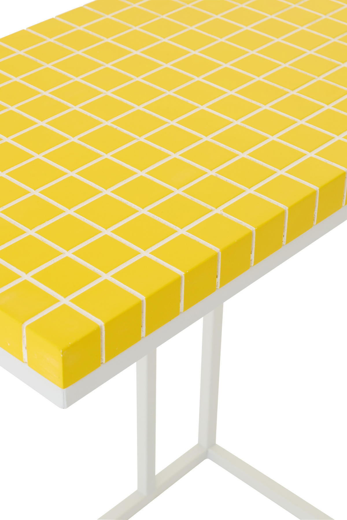 BEISTELLTISCH RECHTECKIG Gelb - Gelb, Metall (47.5/29.5/60.5cm) - J-Line