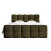 BOXBETT Cloudy Olivgrün mit Bouclé-Bezug 180x200 cm - Schwarz/Olivgrün, Kunststoff/Textil (180/200cm) - Selsey