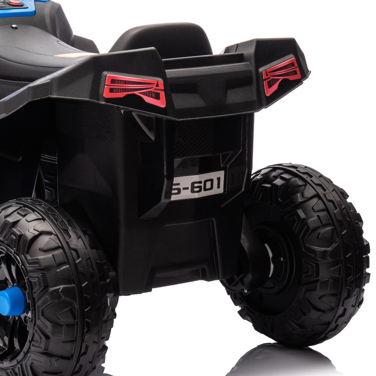 ELEKTRO-KINDERQUAD DE-06258 mit Licht, Musik und 4-Rad-Federung Blau - Blau, Kunststoff/Metall (85/55.5/62cm) - ComfortXL