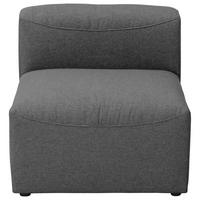 SOFA Element ohne Armlehne Kattrina Flachgewebe anthrazit - Anthrazit, Kunststoff (75/73/100cm) - 58aufmkessel