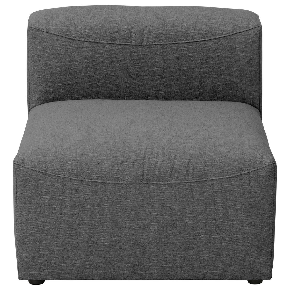 SOFA Element ohne Armlehne Kattrina Flachgewebe anthrazit - Anthrazit, Kunststoff (75/73/100cm) - 58aufmkessel