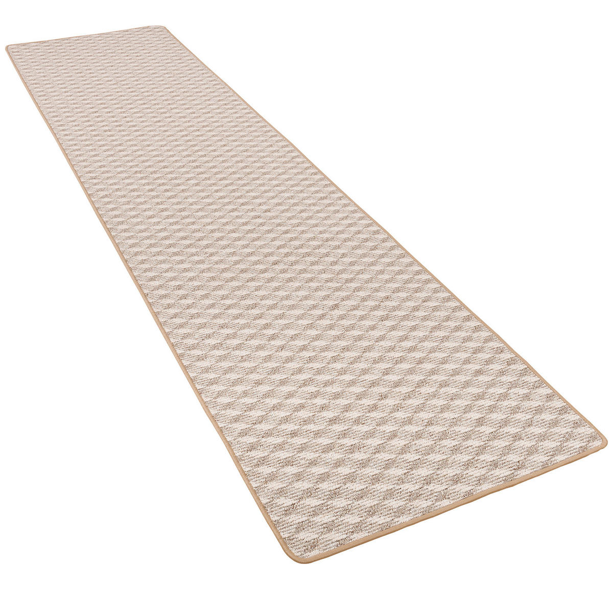 SCHLINGEN LÄUFER MODERN DIAMOND - Sandfarben, Textil (100/100cm) - Snapstyle