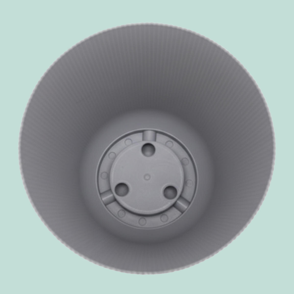 2XBLUMENTOPF - Silberfarben, Kunststoff (20cm) - Relaxdays