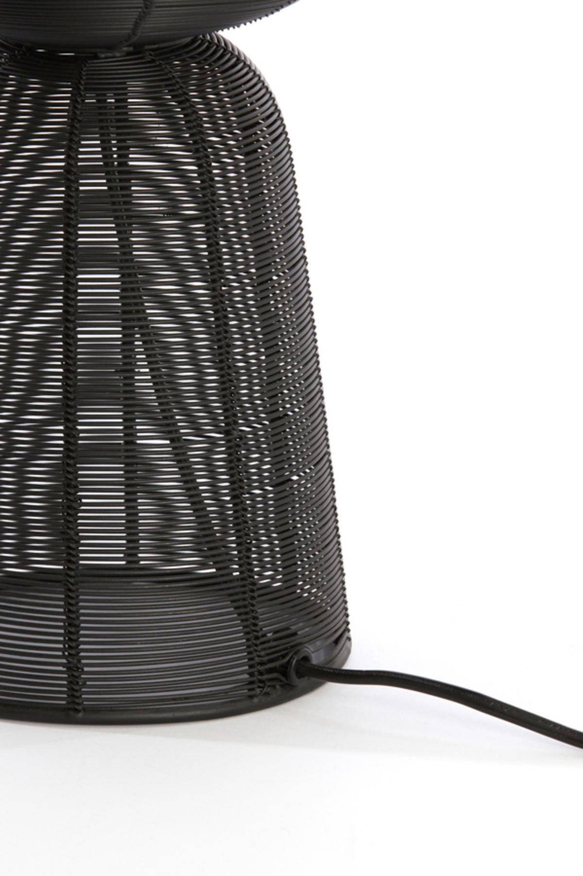 TISCHLAMPE Aboso Schwarz Ø18/42 cm - Schwarz, Metall (18/18/42cm) - Light & Living