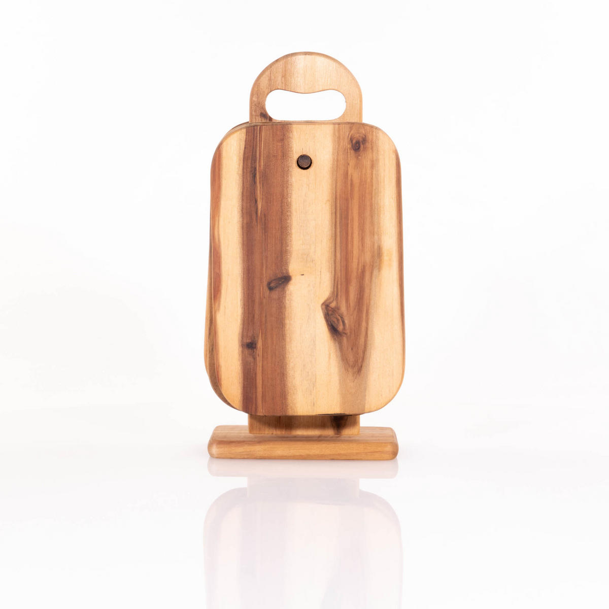 SCHNEIDEBRETTER mit Ständer 15/9/32 cm - Braun, Holz (9/15cm) - Kesper
