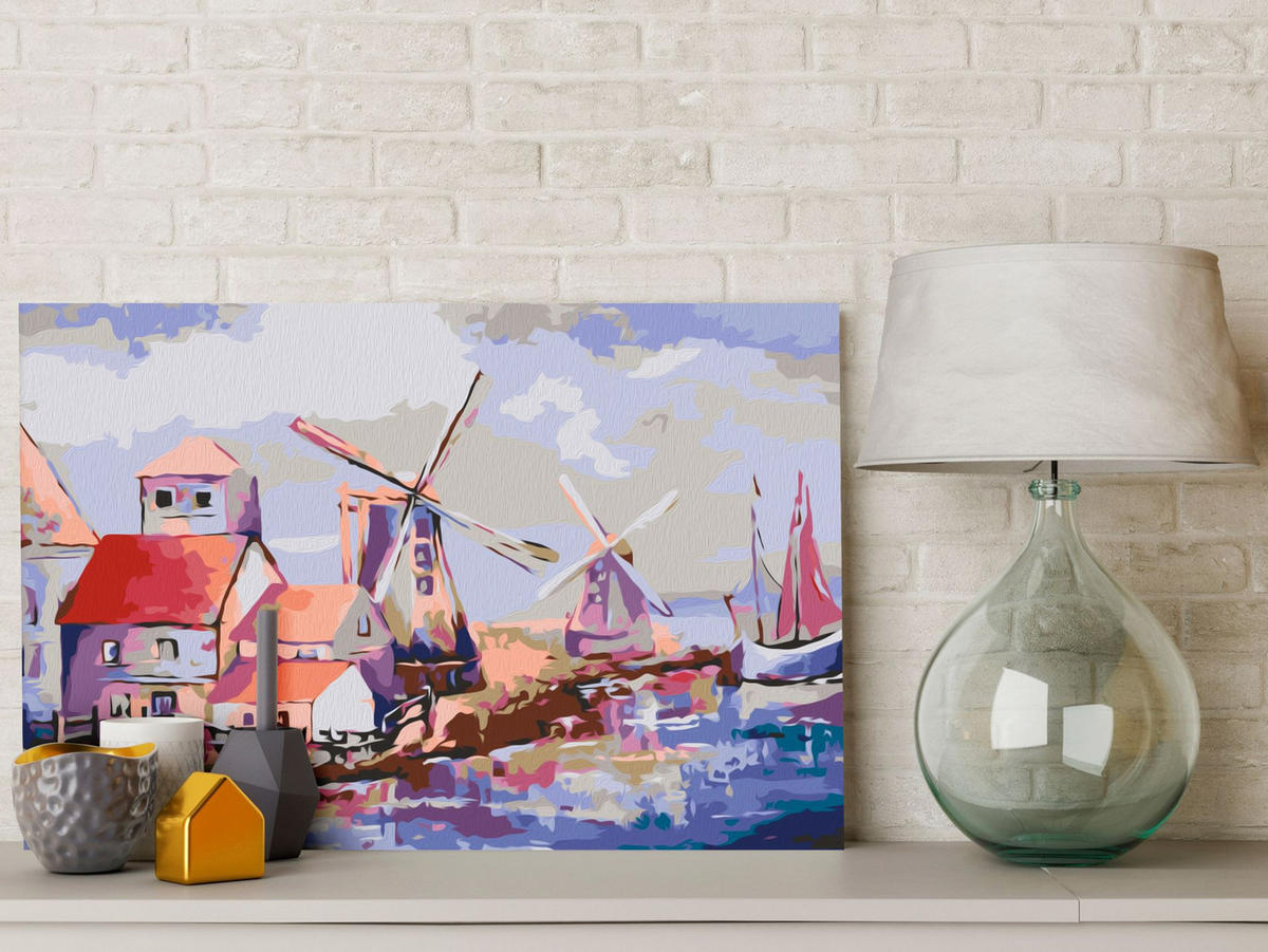MALEN NACH ZAHLEN 50/40 cm - Multicolor, Textil (1.4/40cm) - KUNSTLOFT