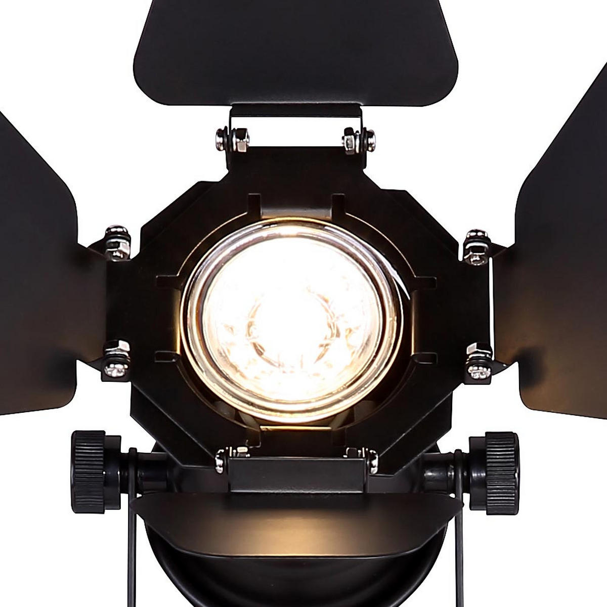 LED TISCHLEUCHTE Metall Schwarz - Schwarz, Kunststoff (27.5/24/48.5cm) - Globo Lighting